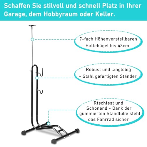 Support de vélo de sol pour éviter les chutes de 20 à 29 pouces - 4
