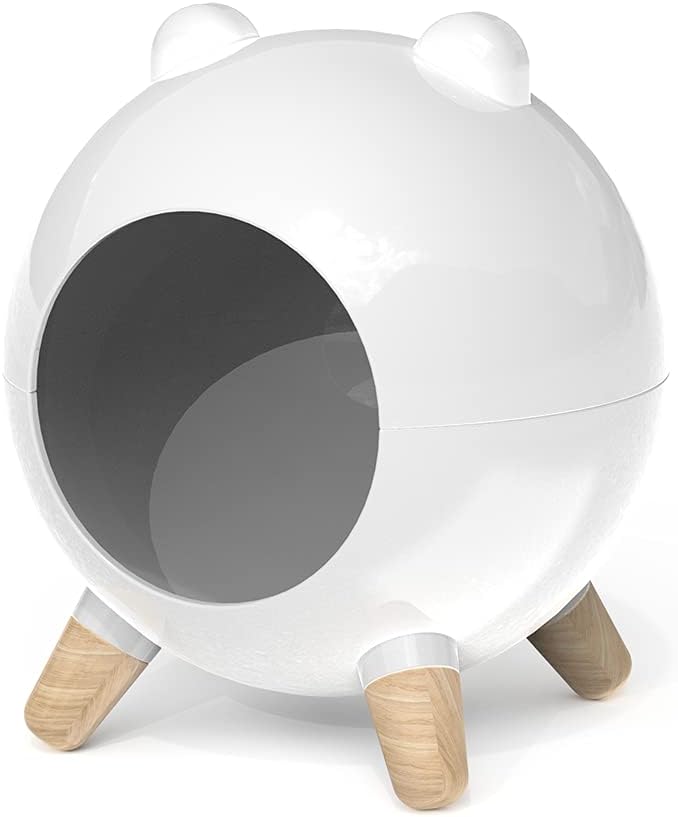 Marchul Escondite de Hámster, decoración de Hábitats de Casa de Hámster, Cama de Casa de Animales Pequeños para Hámster Enano Hámsteres Sirios (Blanco)