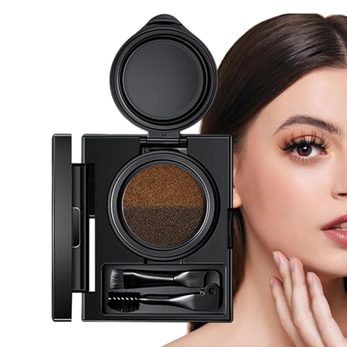 Crema de cejas - Pomada de cejas, sello de delineador de ojos multifuncional | Crema de cejas impermeable y limpia, de doble cabeza