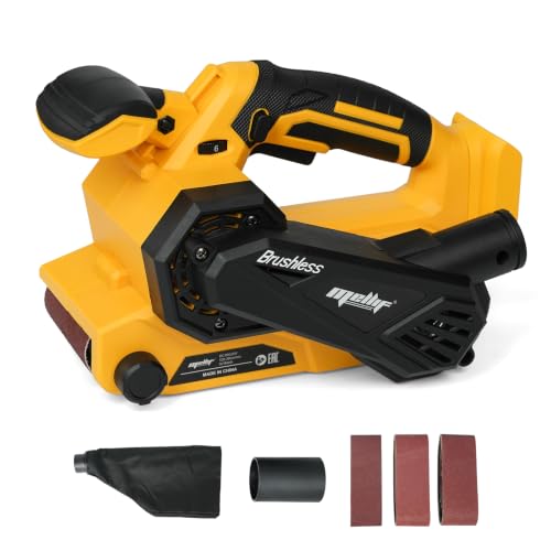 Image of Upgraded Cordless Brushless Belt Sander Compatible with Dewalt 20V Battery