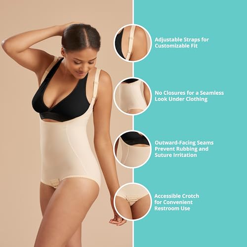 MARENA SFBHA2 Women’s Girdle with High Back, No Closure, Bikini-Length - Post-surgical Shapewear Support3