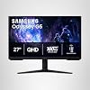 Samsung Monitor para juegos Odyssey G5 (G51F) de 27″ – QHD (1440P), 180Hz, 1ms, AMD FreeSync, HDR10, soporte ajustable en altura, ecualizador negro, punto de objetivo virtual, interruptor de fuente