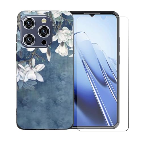 �pFZZSZS�P�[�X �K�p���� Oukitel WP52 + �����K���X�X�N���[���ی�t�B���� �A���ȃ\�t�g�V���R���P�[�X�ی�TPU�J�o�[�̃P�[�X�J�o�[�p �K�p���� Oukitel WP52 (6.6") - BST11