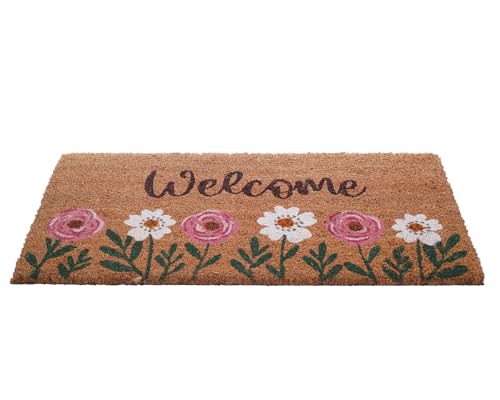 دواسة باب مستطيلة من ألياف جوز الهند من دي سي انتيريورز، مقا...