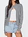 IWD Womens Cardigan Sweaters Crew Neck Long Sleeve Lightweight Button Down Sweater 2026 Spring Trendy Knit Tops (Grey, X-Large)