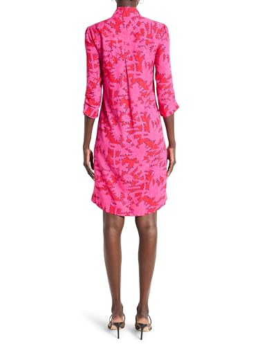 NIC+ZOE Women's Clashy Petals Ruffled Up Dress3