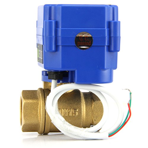 U.S. Solid Motorized Ball Valve- 1" Brass Ball Valve with Standard Port, 9-24V AC/DC and 2 Wire Auto Return Setup - Thumbnail 3