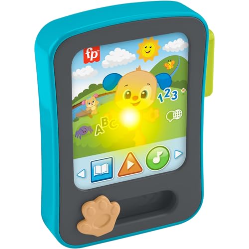 Fisher-Price JFK28 - Lector de Historias con música y Luces para niños a Partir de 6 Meses, versión multilingüe