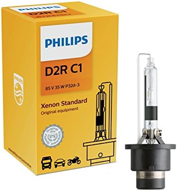 Philips D2R Standard Authentic Xenon HID Headlight Bulb, 1 Pack