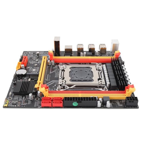 Xixian Scheda Madre per Computer X79-VG2, DDR3 SDRAM 128 GB con Alimentazione a 7 Fasi per E5 V2 Gen, Supporto Processore Serie Core I7, 6 USB 2.0, 1 USB 3.0, 1xPCIEx16, Gioch