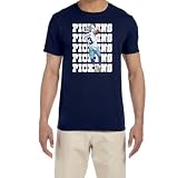 Navy Dallas George Pickens Text Pic T-Shirt Adult Large