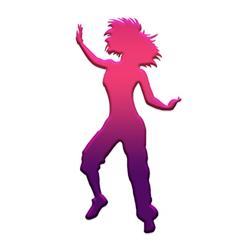 Bargain Max Decals Dancer Silhouette Window Laptop Car Sticker 8
