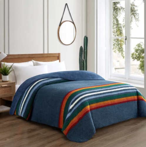 Pendleton King Grand Canyon Multi Sherpa Blanket 112 By 92 Over 10,000 Square In #TOP2
