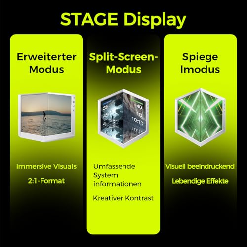 Image of TRYX STAGE 360 ARGB 360mm AIO 4.0'' IPS Dual-Screen Customizable AIO Cooler 360mm LCD Display 254PPI 60Hz with Asetek 7th Gen V2 280w TDP ROTA SL ARGB Fan for Intel LGA 1851 /1700 /1200 /115X AMD AM5 /AM4
