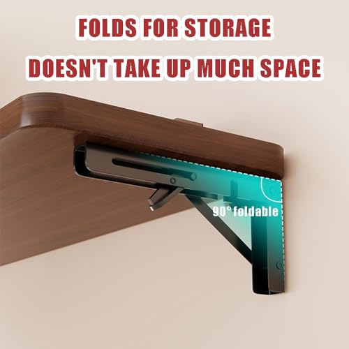 Bureau mural pliable bois invisible pour petits espaces et télétravail - 6