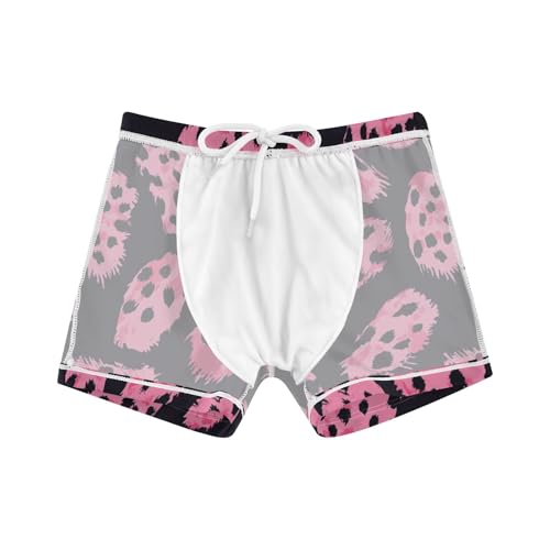 Pink Blocks Black Spotted Cute Colored Cats Boys Swim Trunks Swimsuits for Toddler Boy Swim Shorts Trunks 3-10T4
