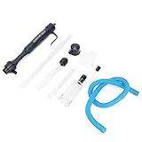 GAESHOW Aspirador Automático para Acuario, Limpiador Eléctrico Grava Acuario Sifon, Limpiador de Grava con Esponja de Filtro, Aspirador de Grava Eléctrica Adecuada para Acuarios Medianos y Grandes