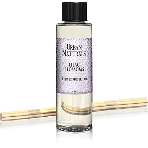 Urban Naturals Lilac Blossoms Scented Oil Reed Diffuser Refill With Free Set Of Reed Sticks! Lily Of The Valley, Violets & Lilac | Made In The Usa #TOP15