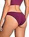 CRZ YOGA Low Waisted Bikini Bottom for Women - Cheeky Basic Bathing Swimsuit Swim Briefs Fuchsia Small