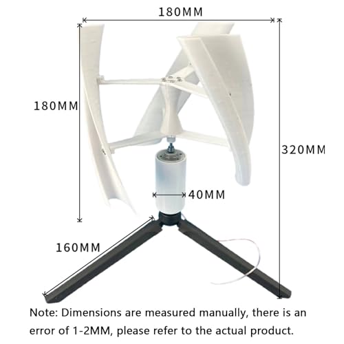 Aecorbir Micro Turbina Eólica De 1-25 W, PAL Impresso Em 3D, Micro Turbina Eólica De 1-15 V, Gerador