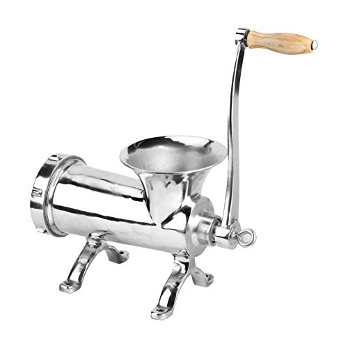 Fleischwolf, Edelstahl Große manuelle Fleischwolf Fleischwolf-Mahlmaschine für Verschiedene Fleischgewürze Manuelle Fleischwolfkonserven-Set