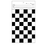 MXBAOHENG 100pcs Relative Hiding Power Test Card Black and White Lattice Paper Opacity Covering Power Test Card Coating Proofing Cardboard for Reflectance Meter 128 x 250mm #3