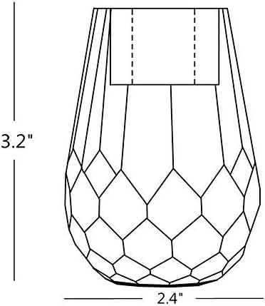 Crystal Candle Holder Honeycomb Designed Hand Cut Crystal Household Taper Candlesticks Banquet Decorations for Dinner 2.4x3.2Inches Pack of 2, Clear - Image 2