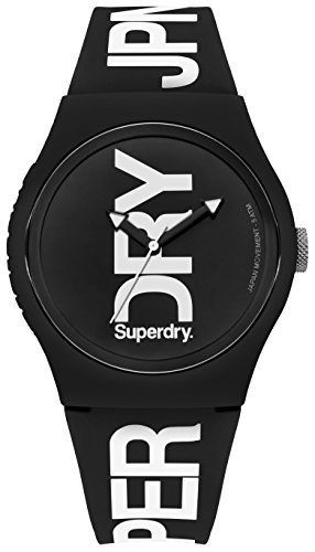 Preisvergleich Produktbild Superdry Herren Analog Quarz Uhr mit Silikon Armband SYG189BW