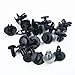 100pcs Mixed Plastic Fastener Clips Set for Car Bumper and Trim with Screw Rivets, Designed for Use on Different Vehicle Mouldings