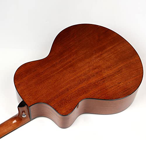 MEIeynt 41 Pouces Débutant Guitare Acoustique Cutaway Guitarra Starter Kit avec Gig Bag Strap Cordes Strap Tuner Picks… - Les Beatles, Paul McCartney, John Lennon, RIngo Starr, George Harrison MEIeynt 41 Pouces Débutant Guitare Acoustique Cutaway Guitarra Starter Kit avec Gig Bag Strap Cordes Strap Tuner Picks… – Image 4