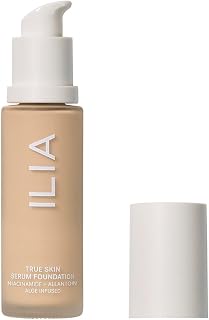 ILIA True Skin Serum Foundation Molokai SF2.5 - Buildable Medium Coverage, Vegan, Non-Comedogenic, Weightless Skincare Makeup for Sensitive Skin
