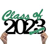 Class of 2023 Wooden Graduation Photo Props,Senior 2023 Graduation Decoration Wood Cutout Sign for S