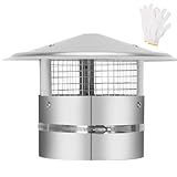 6 Inch Round Chimney Cap with Adjustable Hoop