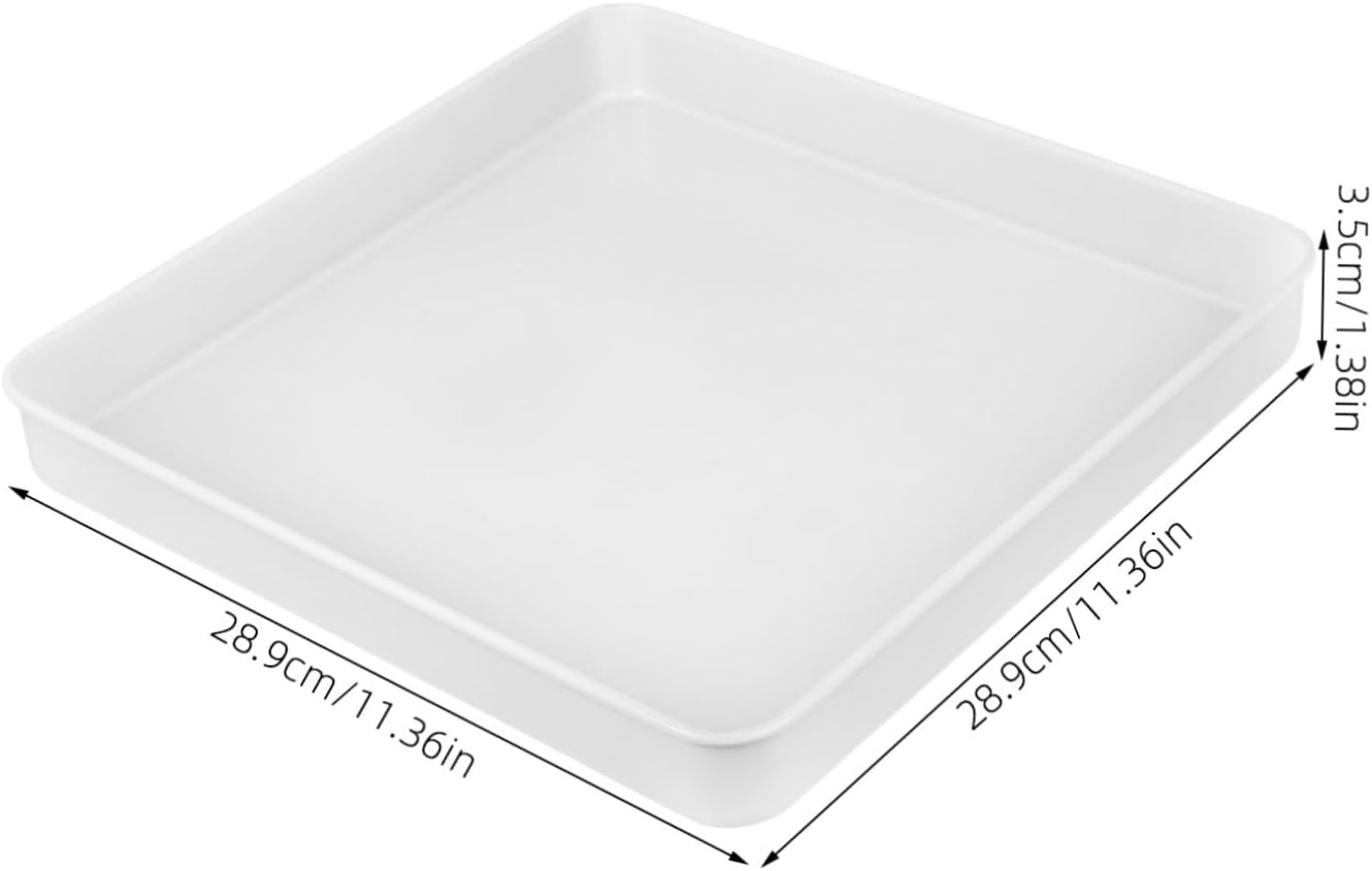 Xmas Square Cake Pan Carbon Steel Non Stick Baking Tray for Home Bakers