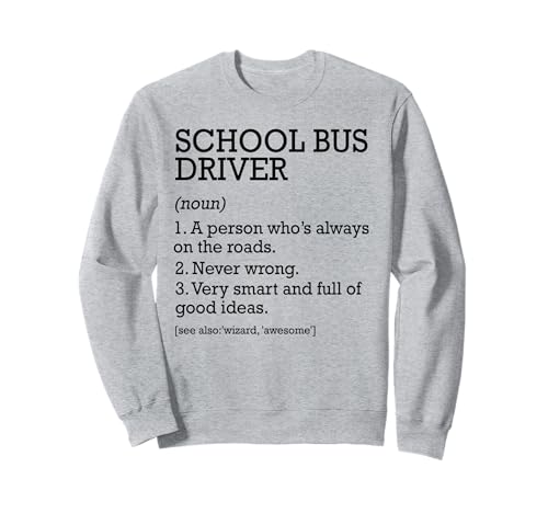 Funny School Bus Driver Definición de trabajo personalizada Sudadera