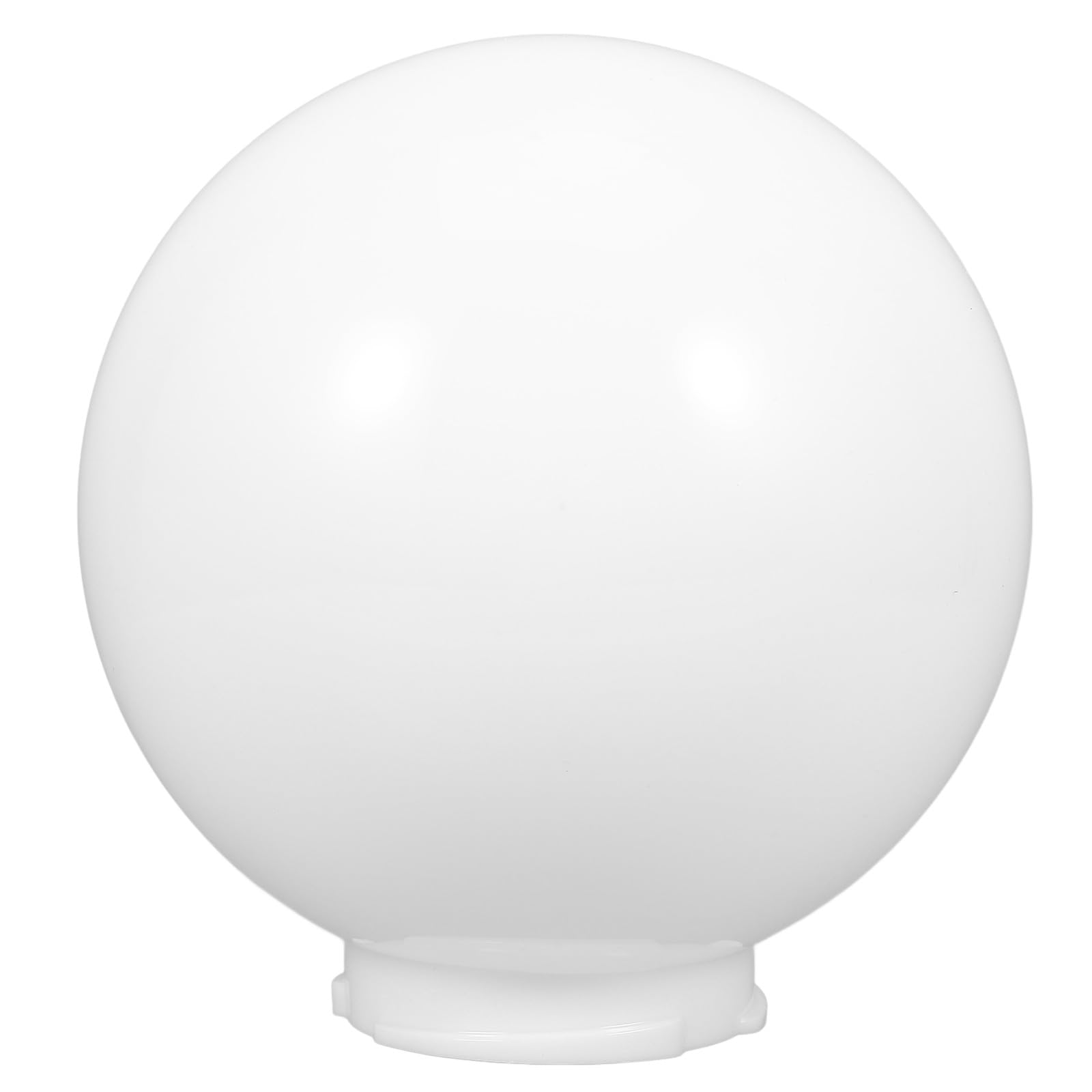 Veemoon Paralume in Acrilico Bianco Sfera per Palo per Lampione, Copertura Luce da Esterno Protezione Vista e Design Semplice per Ambienti Esterni e Decorazione