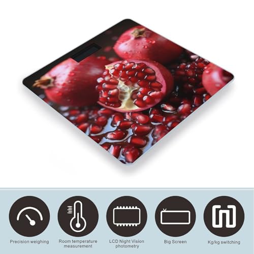 Báscula digital de baño con diseño de frutas y capacidad 400 lb miniatura 3