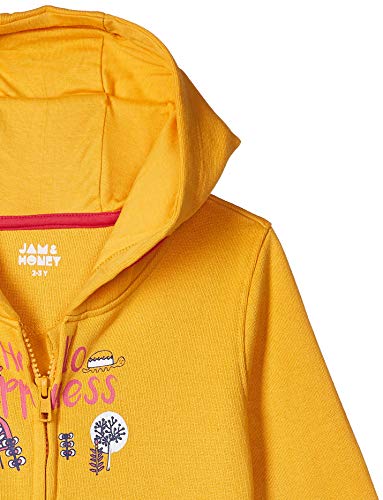 Image of Amazon Brand - Jam & Honey Girl's Cotton Winter Regular Fit Hooded Sweatshirt
