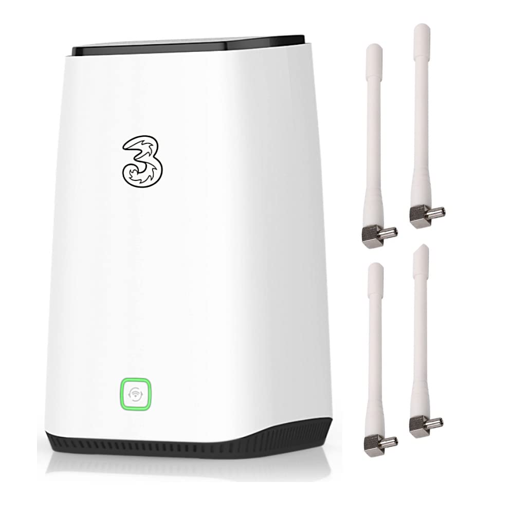 ZYXEL NR5103E 5G Home/Office WiFi 6 Mesh Router (Bianco) 4,7 GBPS NSA & SA 5G Include 4 x Antenne Esterne Funziona con qualsiasi SIM di Rete 2.4/5GHz Wi-Fi (ricondizionato)