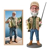 BobbleMy Custom Bobbleheads Personalized, 6/7/8 Inch Handmade Customized Bobblehead Dolls Figurine from Photo Unique Gifts for Boyfriend, Husband, Friends(Green)