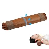 XIEEIX Buckwheat Bamboo Pillow, Comfortable Circular Cervical Pillow, Detachable Pillowcase, Neck Support Pillow for Relieve Neck Pain, Support Pillow, Improve Sleep, Neck Pillow&Waist Pillow