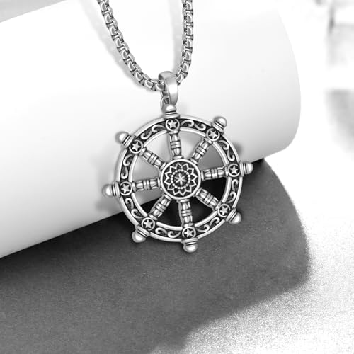 Buddha Necklace for Men 925 Sterling Silver Buddhist Pendant Necklace Talisman Jewelry2