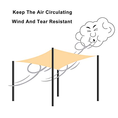 Vela Ombreggiante Rettangolare 2X4M, Resistente