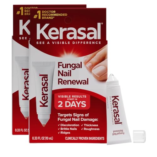 Kerasal Nail Fungus Extra Strength | Restorative Nail Repair for Damaged Nails, 0.33 fl oz (Packaging May Vary) (Pack of 2)