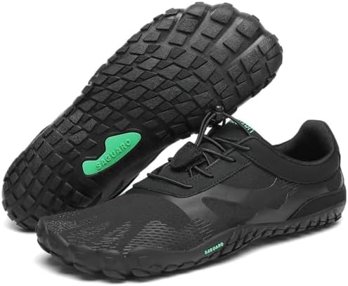SAGUARO Unisex Barfußschuhe mit Breiter Zehenbox und Zero-Drop Solhe - Weich rutschfest Atmungsaktiv