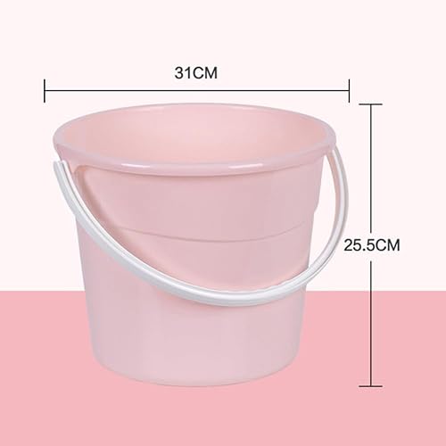 Miniatura 3 de Angoily Cubo de plástico de agua de plástico Cubo de agua de limpieza del hogar Cubos domésticos Cubo de servicio pesado con agua al aire libre Tina
