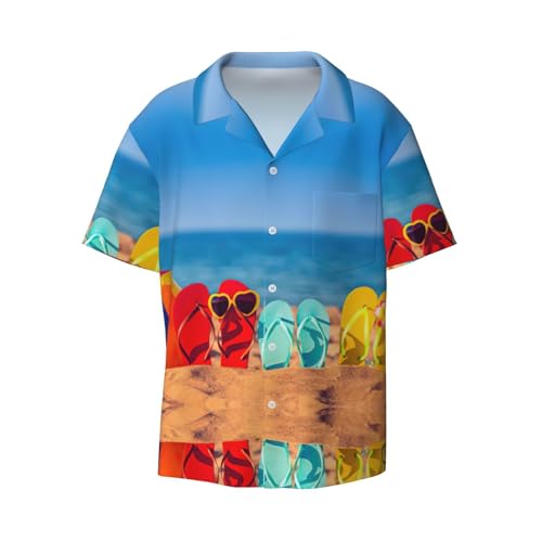 Chemise imprimée plage pour homme le haut d'été idéal avec poche pour vos vacances