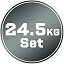 Black | 2 x 24.5 kg