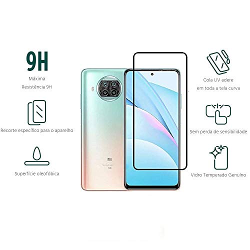 Película De Vidro Temperado 3D Full Cover Para Xiaomi Mi 10T Lite com Tela de 6.67