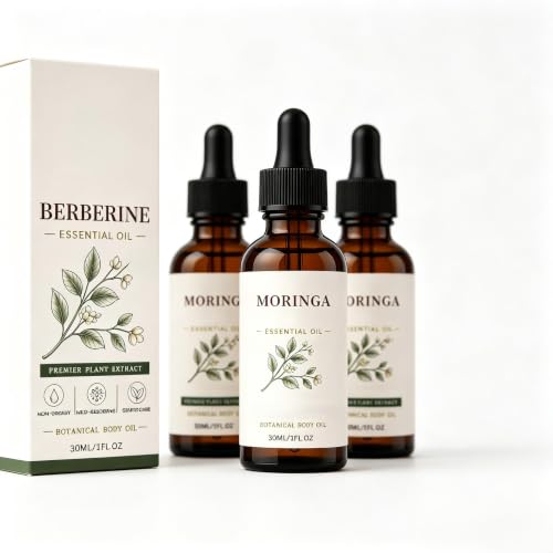 Huile de moringa à la berbérine contre la peau sèche, hydratation corps 30ml